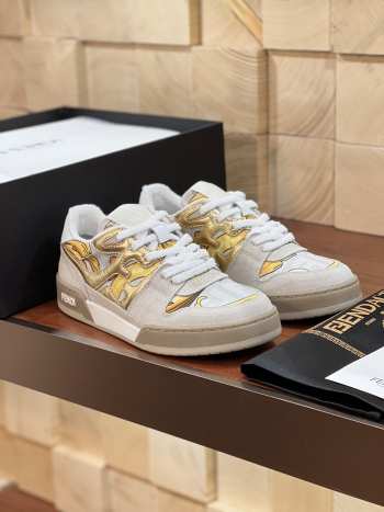 Fendi Match White & Yellow Sneaker