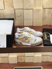 Fendi Match White & Yellow Sneaker - 6