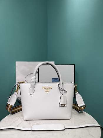 Prada white 1BA111 24x19x12cm