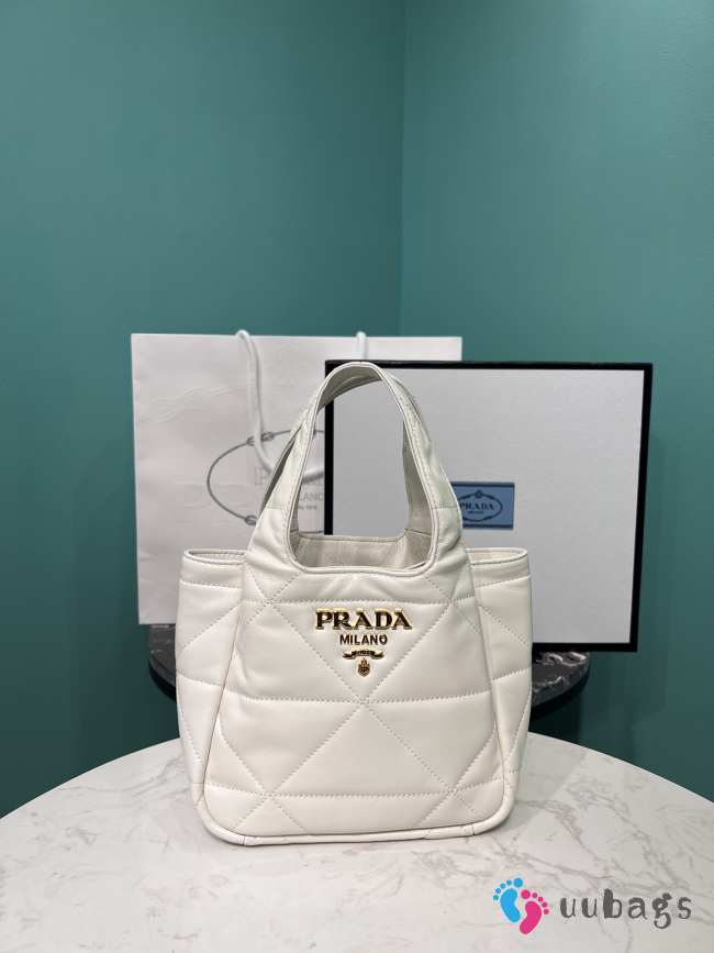 Prada white mini bag 1BG451 18x16x10cm - 1