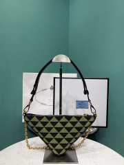 Prada Triangle green 27x14x6.5cm - 4