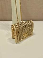 Prada Duchesse bling Gold 11.5x8cm - 2