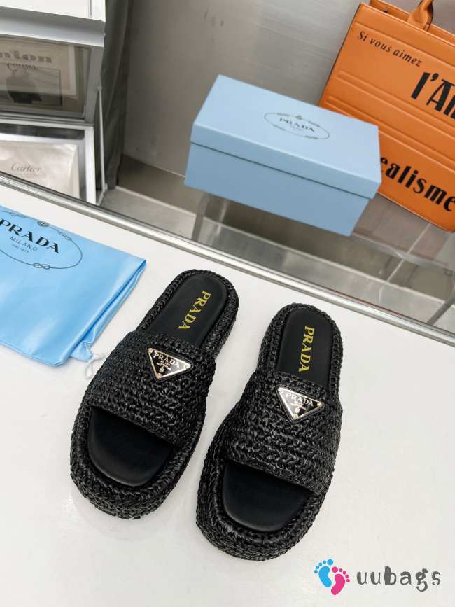 Prada slippers Black 5cm - 1