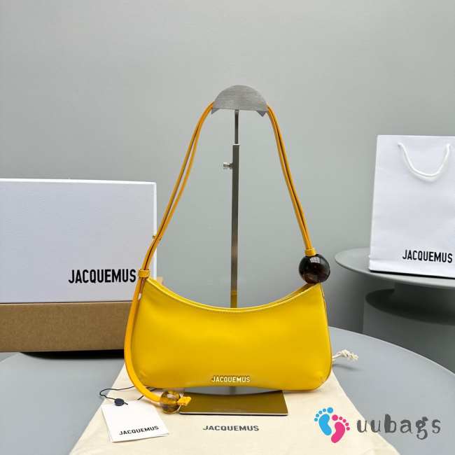 Jacquemus Le Bisou yellow handbag 27x10.5cm - 1