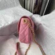 Chanel Flapbag pink 19x16x7cm - 5