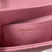 Chanel Flapbag pink 19x16x7cm - 4