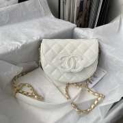 Chanel Flapbag white 19x16x7cm - 1