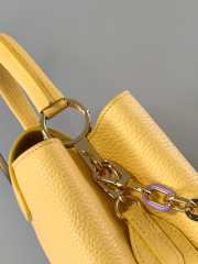 Louis Vuitton Capucines in yellow 27x18x9cm - 4