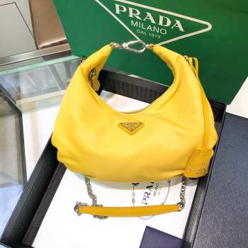 Prada shoulder bag yellow 27cm