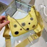 Prada 1BH204 Shoulder Bag Yellow 22cm - 5