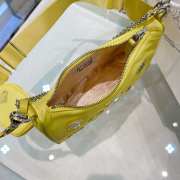 Prada 1BH204 Shoulder Bag Yellow 22cm - 2