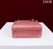 Dior M0505-Lady Gold buckle Pink 17x15x7cm - 6