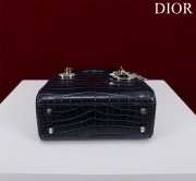 Dior M0505-Lady with silver buckle Black 17x15x7cm - 5