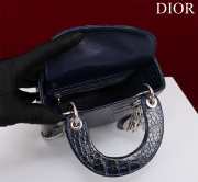 Dior M0505-Lady with silver buckle Black 17x15x7cm - 3