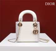 Dior M0505-Lady Gold Buckle white 17x15x7cm - 1