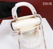 Dior M0505-Lady Gold Buckle white 17x15x7cm - 6