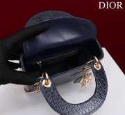 Dior M0505-Lady with gold buckle Black 17x15x7cm - 5