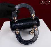 Dior M0505-Lady with gold buckle Black 17x15x7cm - 6