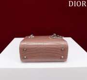 Dior M0505-Lady with Silver Buckle Brown 17x15x7cm - 3