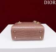 Dior M0505-Lady with gold Buckle Brown 17x15x7cm - 3