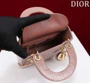 Dior M0505-Lady with gold Buckle Brown 17x15x7cm - 6