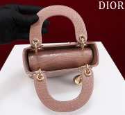 Dior M0505-Lady with gold Buckle Brown 17x15x7cm - 5