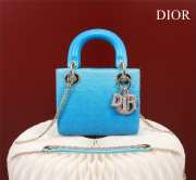 Dior M0505-Lady with gold Buckle Blue 17x15x7cm - 1