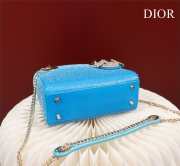 Dior M0505-Lady with gold Buckle Blue 17x15x7cm - 6