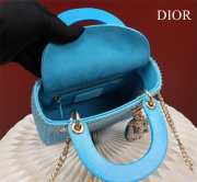 Dior M0505-Lady with gold Buckle Blue 17x15x7cm - 5