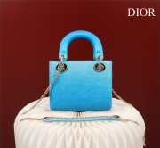 Dior M0505-Lady with gold Buckle Blue 17x15x7cm - 3