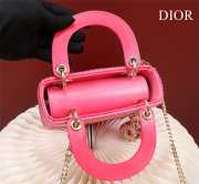 Dior M0505-Lady with gold Buckle Red 17x15x7cm - 5