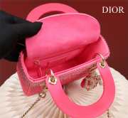 Dior M0505-Lady with gold Buckle Red 17x15x7cm - 6