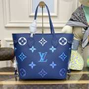 Louis Vuitton Neverfull M46516 blue 31x28x14cm - 5