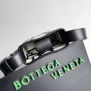 Bottega Veneta Canvas and sheepskin cross-body bag green - 4