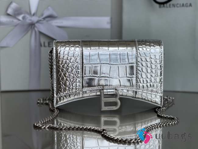 Balenciagα silver shoulder bag 19x12x5cm - 1