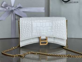 Balenciagα white shoulder bag 19x12x5cm