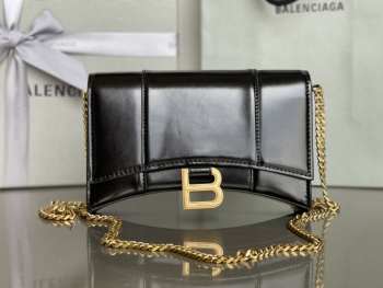 Balenciagα black shoulder bag 19x12x5cm