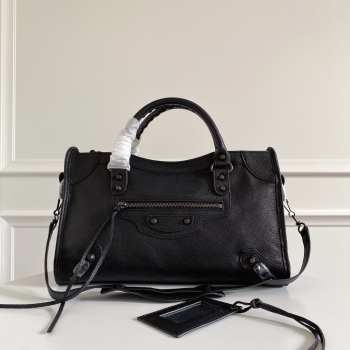 Balenciaga Classic Leather Black 38x24x12cm 