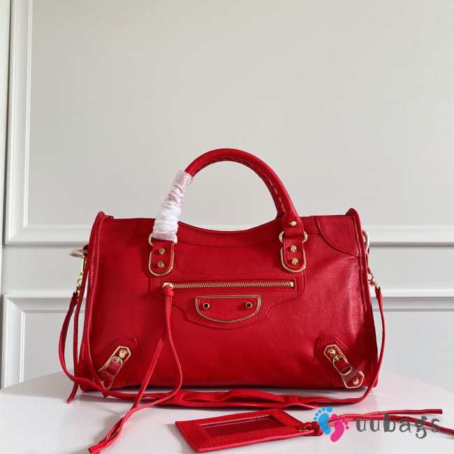 Balenciaga Classic Leather Red 38x24x12cm - 1