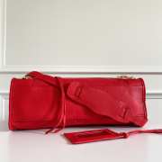 Balenciaga Classic Leather Red 38x24x12cm - 5