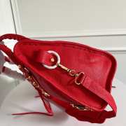 Balenciaga Classic Leather Red 38x24x12cm - 4