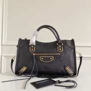 Balenciaga Classic Leather Black with gold buckle 38x24x12cm - 1