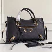 Balenciaga Classic Leather Black with gold buckle 38x24x12cm - 2