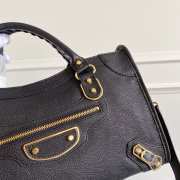 Balenciaga Classic Leather Black with gold buckle 38x24x12cm - 4