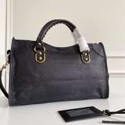 Balenciaga Classic Leather Black with gold buckle 38x24x12cm - 5