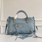 Balenciaga Classic Leather Blue 38x24x12cm - 1