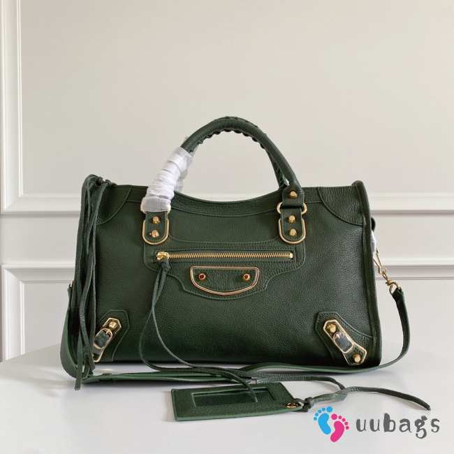 Balenciaga Classic Leather Green 38x24x12cm - 1