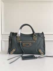 Balenciaga Classic Leather silver with gold buckle 38x24x12cm - 1