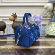 Louis Vuitton Speedy Bandoulière Blue 20.5x13.5x12cm - 3