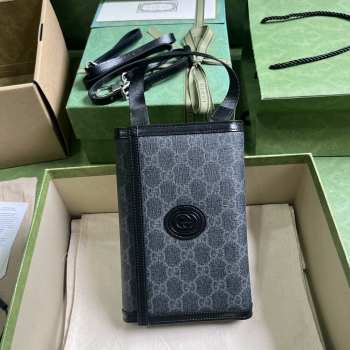 Gucci Top handle wallet in Black 724358 20x14x4cm